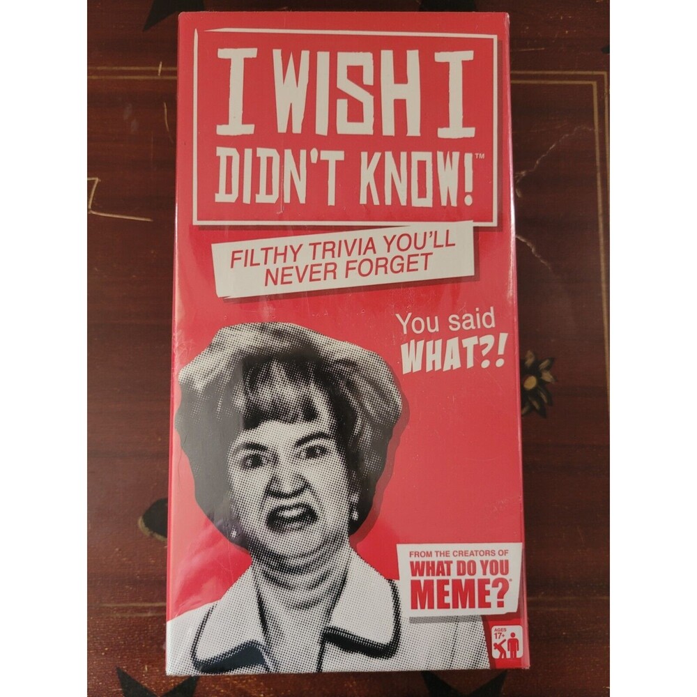 I Wish I Didn't Know! The Filthy Trivia Adult Party Card Game What Do You Meme?